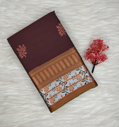 Semi Silk With Buttas Saree | SSSB434
