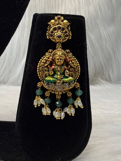 Lakshmi Temple Jewellery Haram  | SSLT78