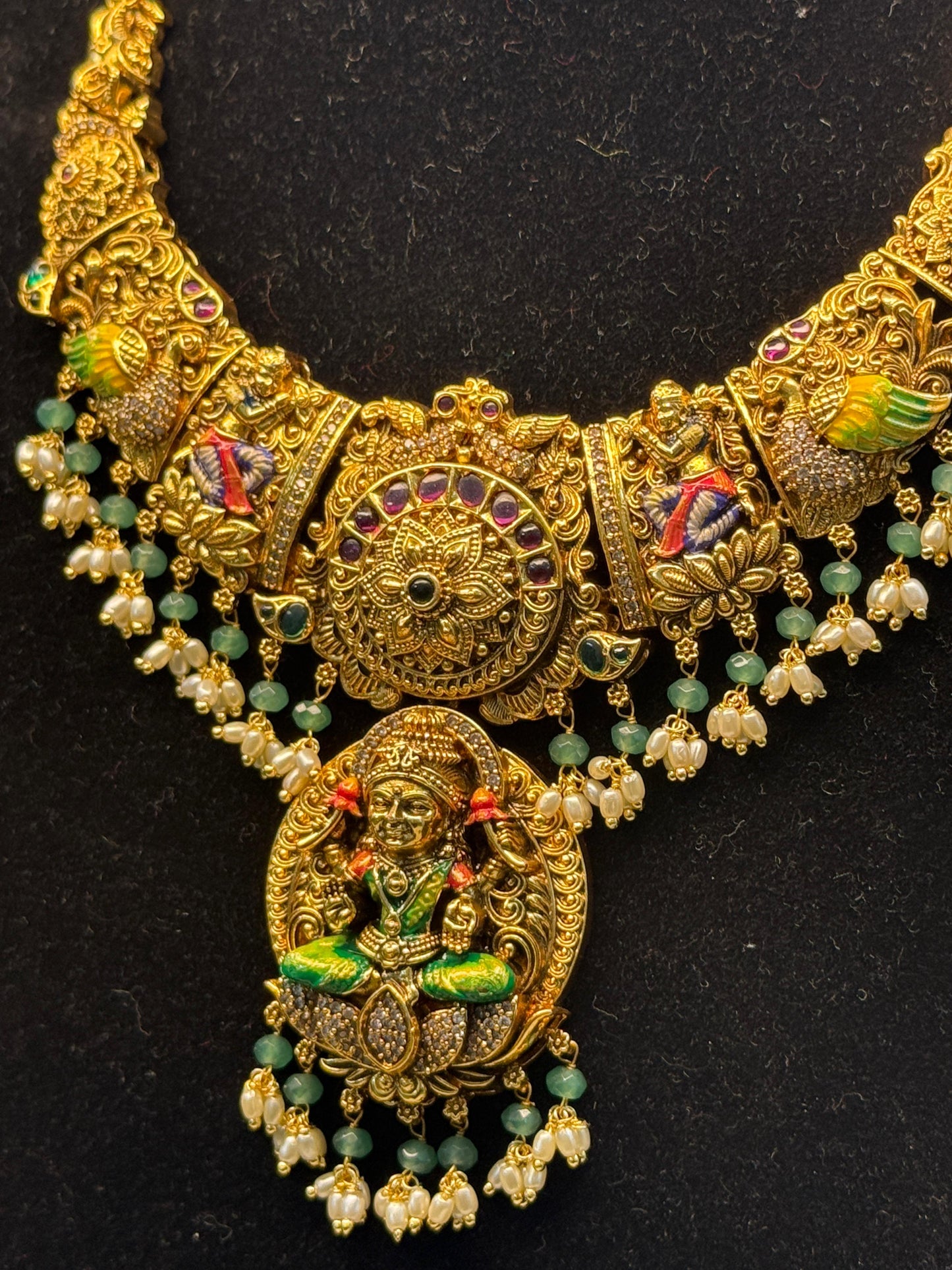 Lakshmi Temple Jewellery Haram  | SSLT78