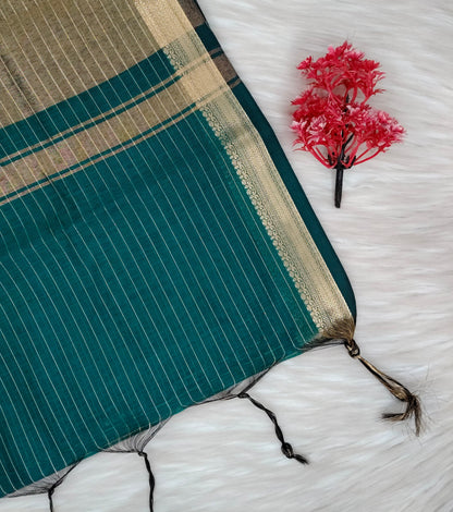 Cotton Checked Oaks Saree | SSCC436