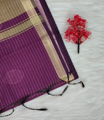 Cotton Checked Oaks Saree | SSCC436