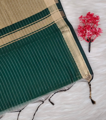 Cotton Checked Oaks Saree | SSCC436