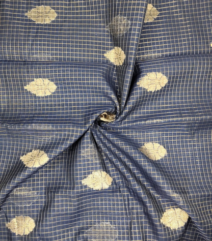 Cotton Checked Oaks Saree | SSCC436