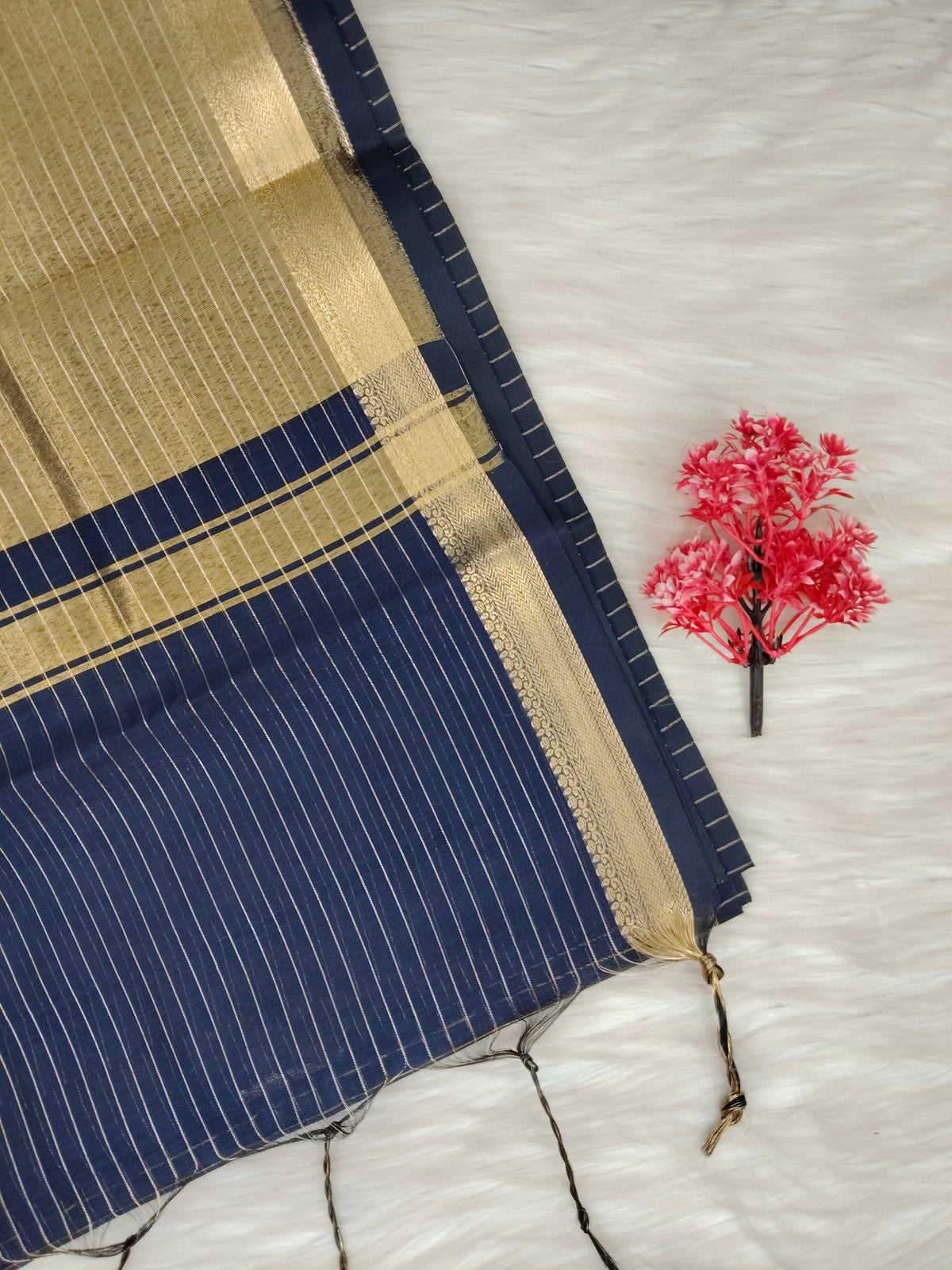Cotton Checked Oaks Saree | SSCC436