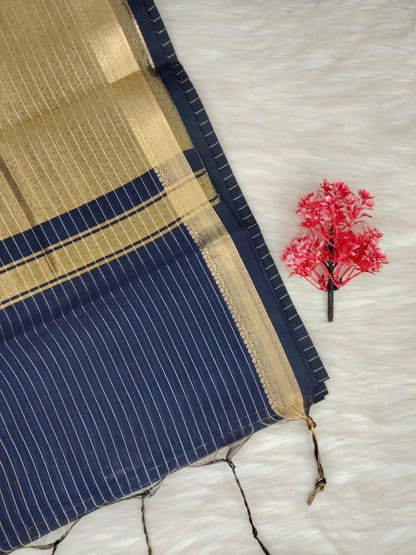 Cotton Checked Oaks Saree | SSCC436