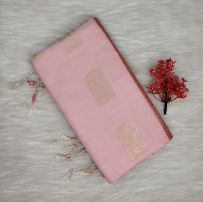 Semi Silk Without Border Saree | SSWB440