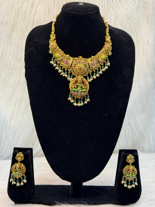 Lakshmi Temple Jewellers Haram B5 | SSLJ86