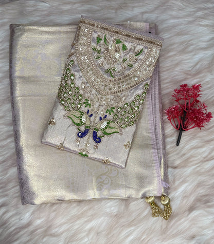 Kora Tissue Silk Saree | SSKT447