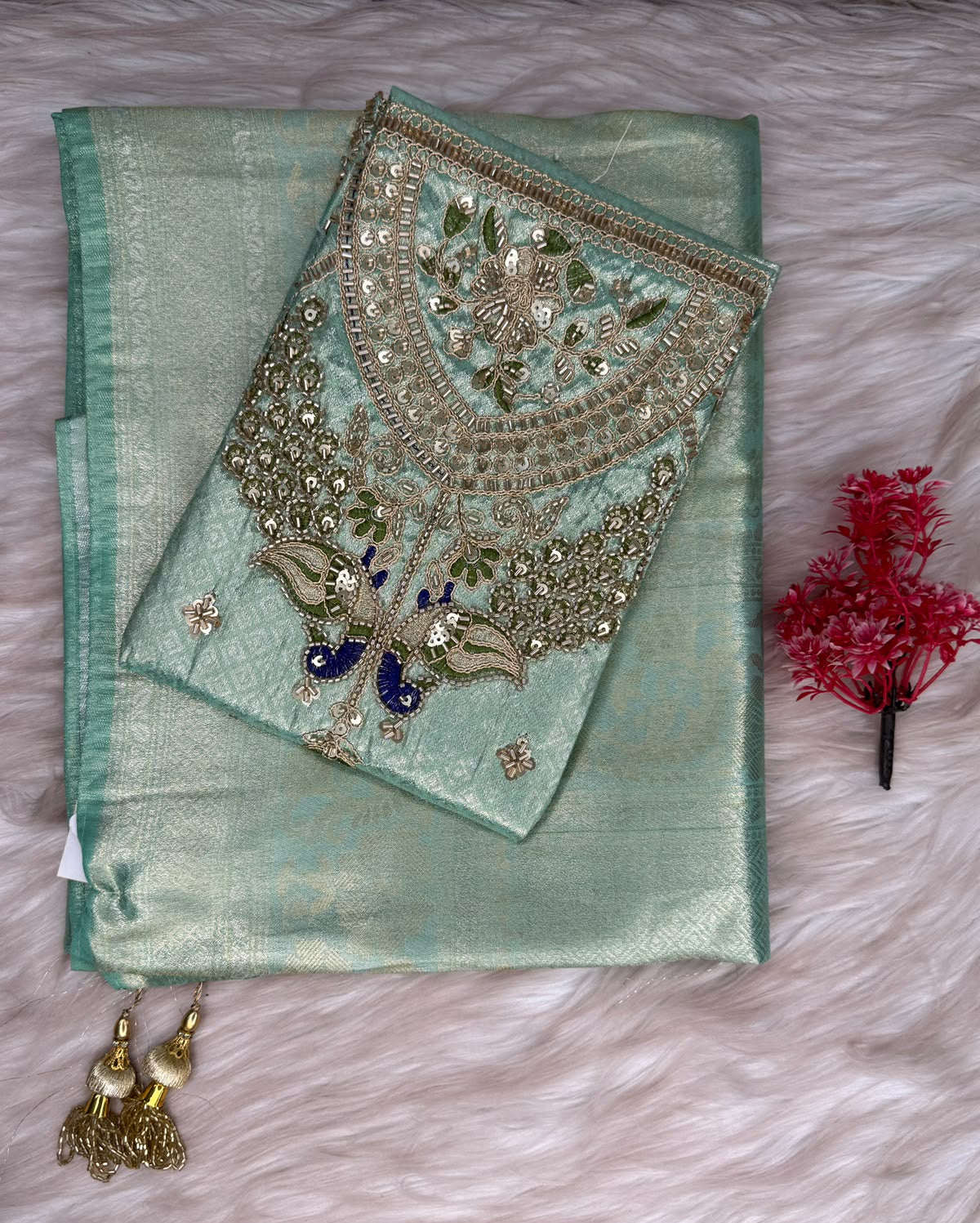 Kora Tissue Silk Saree | SSKT447