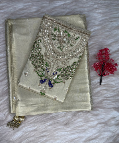 Kora Tissue Silk Saree | SSKT447