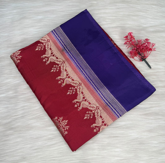 Viscose Contrast Saree | SSVC456