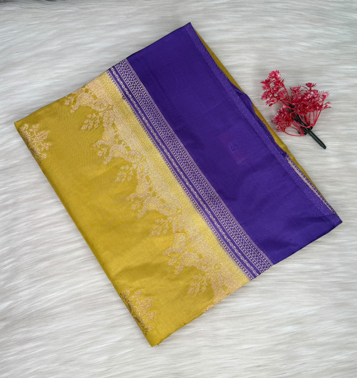 Viscose Contrast Saree | SSVC456