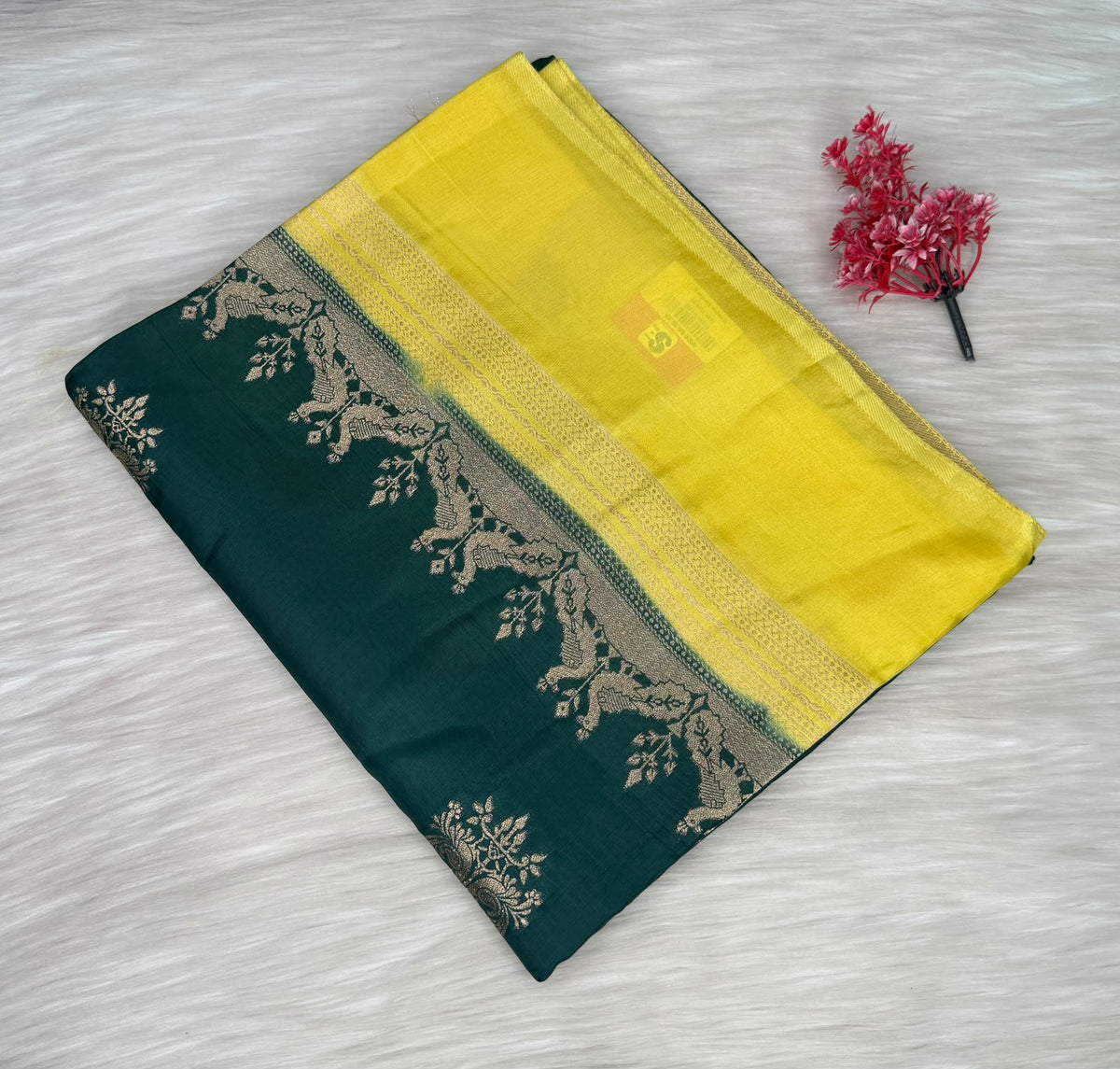 Viscose Contrast Saree | SSVC456