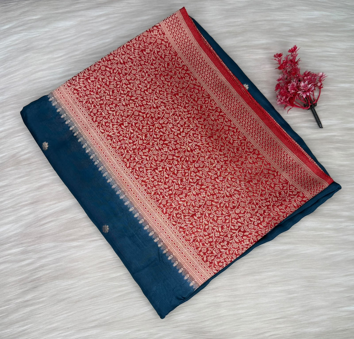 Viscose Contrast Saree | SSVC456