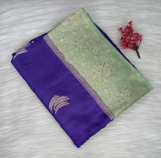 Viscose Contrast Saree | SSVC456