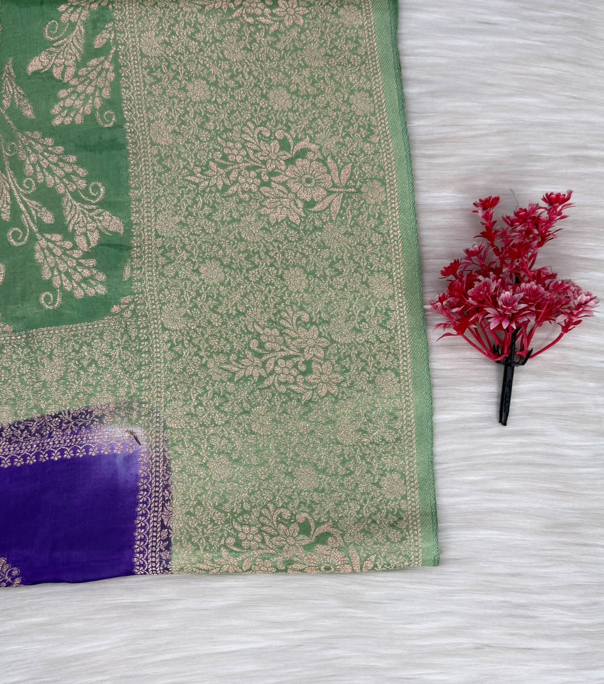 Viscose Contrast Saree | SSVC456