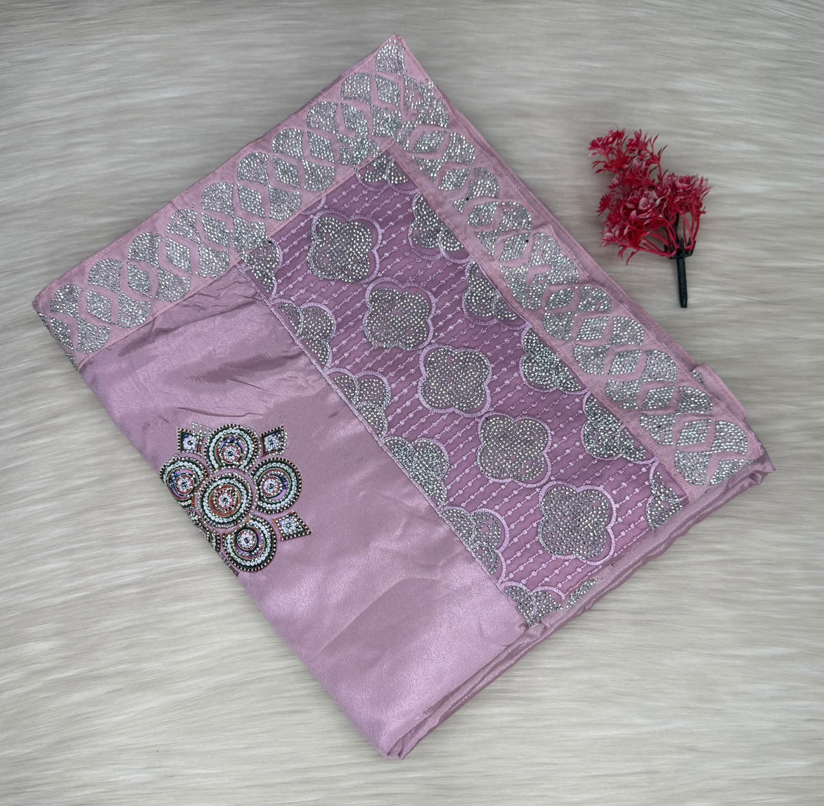 Satin Designer Saree | SSSD462