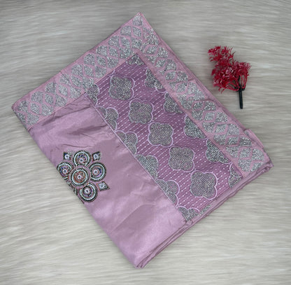 Satin Designer Saree | SSSD462