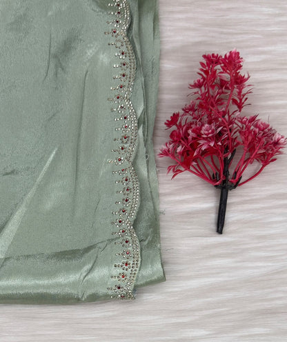 Satin Designer Saree | SSSD462