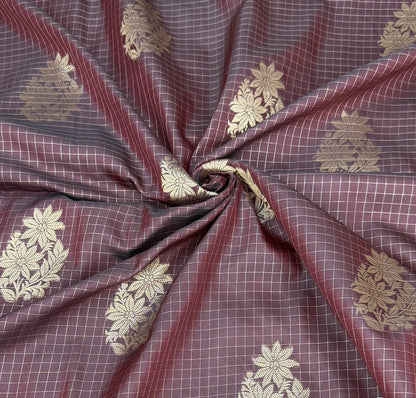 Soft Silk Check Saree | SSSC469