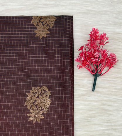 Soft Silk Check Saree | SSSC469