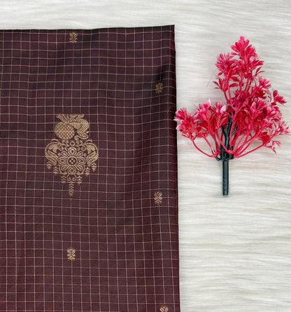 Soft Silk Check Saree | SSSC469