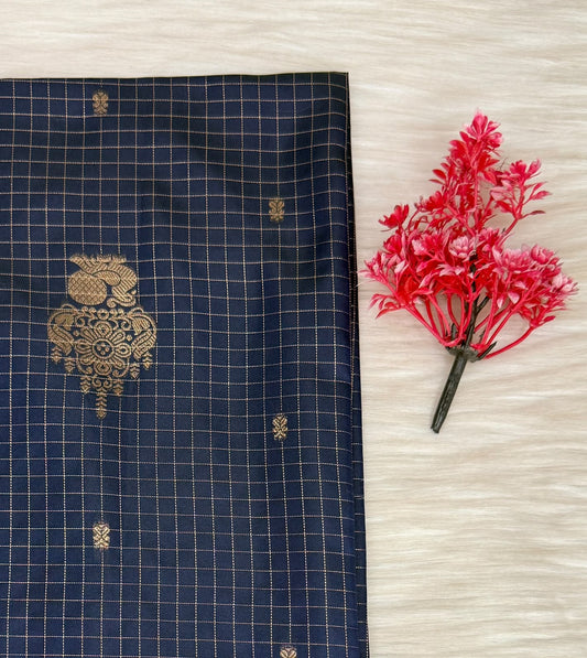 Soft Silk Check Saree | SSSC469