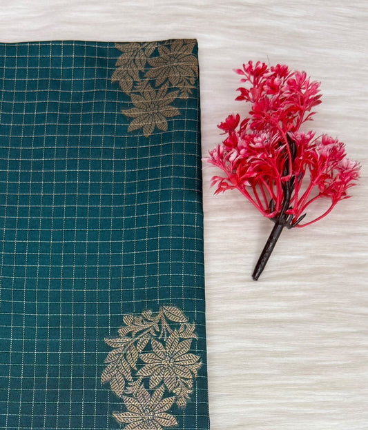Soft Silk Check Saree | SSSC469