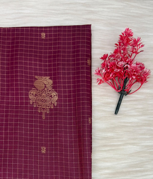 Soft Silk Check Saree | SSSC469