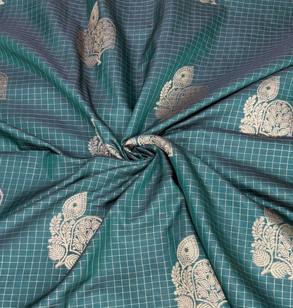 Soft Silk Check Saree | SSSC469
