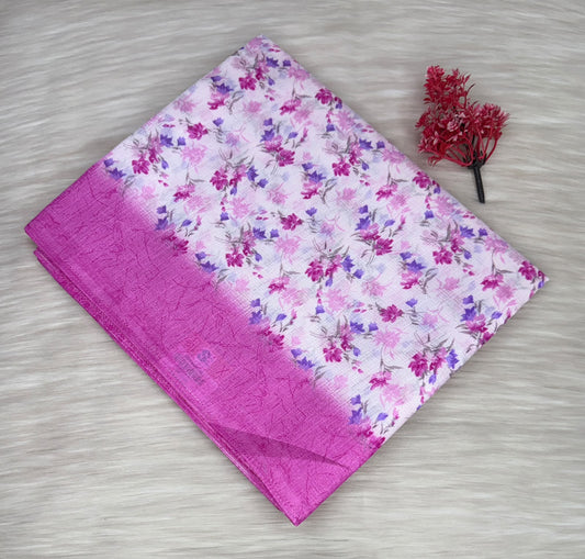 Linen Cotton Blend Saree | SSLC470