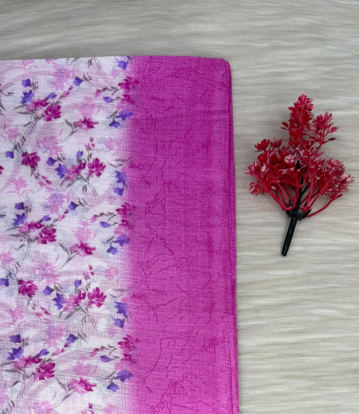 Linen Cotton Blend Saree | SSLC470