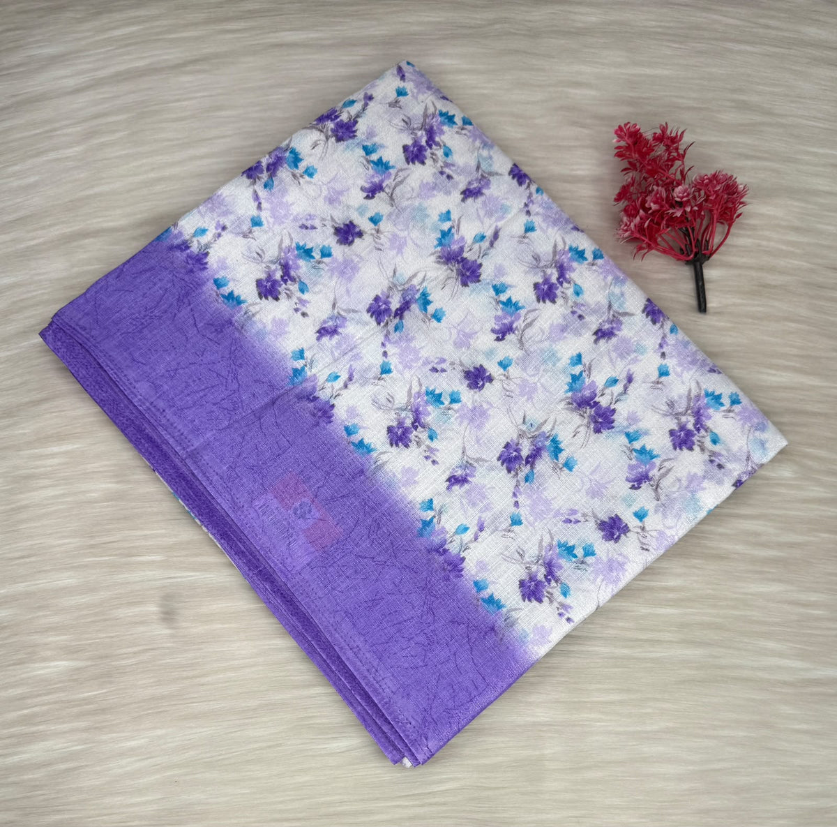 Linen Cotton Blend Saree | SSLC470