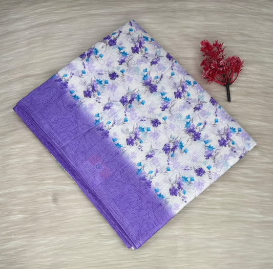 Linen Cotton Blend Saree | SSLC470