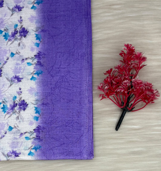 Linen Cotton Blend Saree | SSLC470