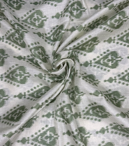 Warli Print Linen Saree | SSWP471