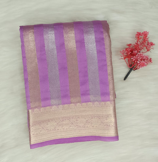 Stripe Tussar Saree | SSST477