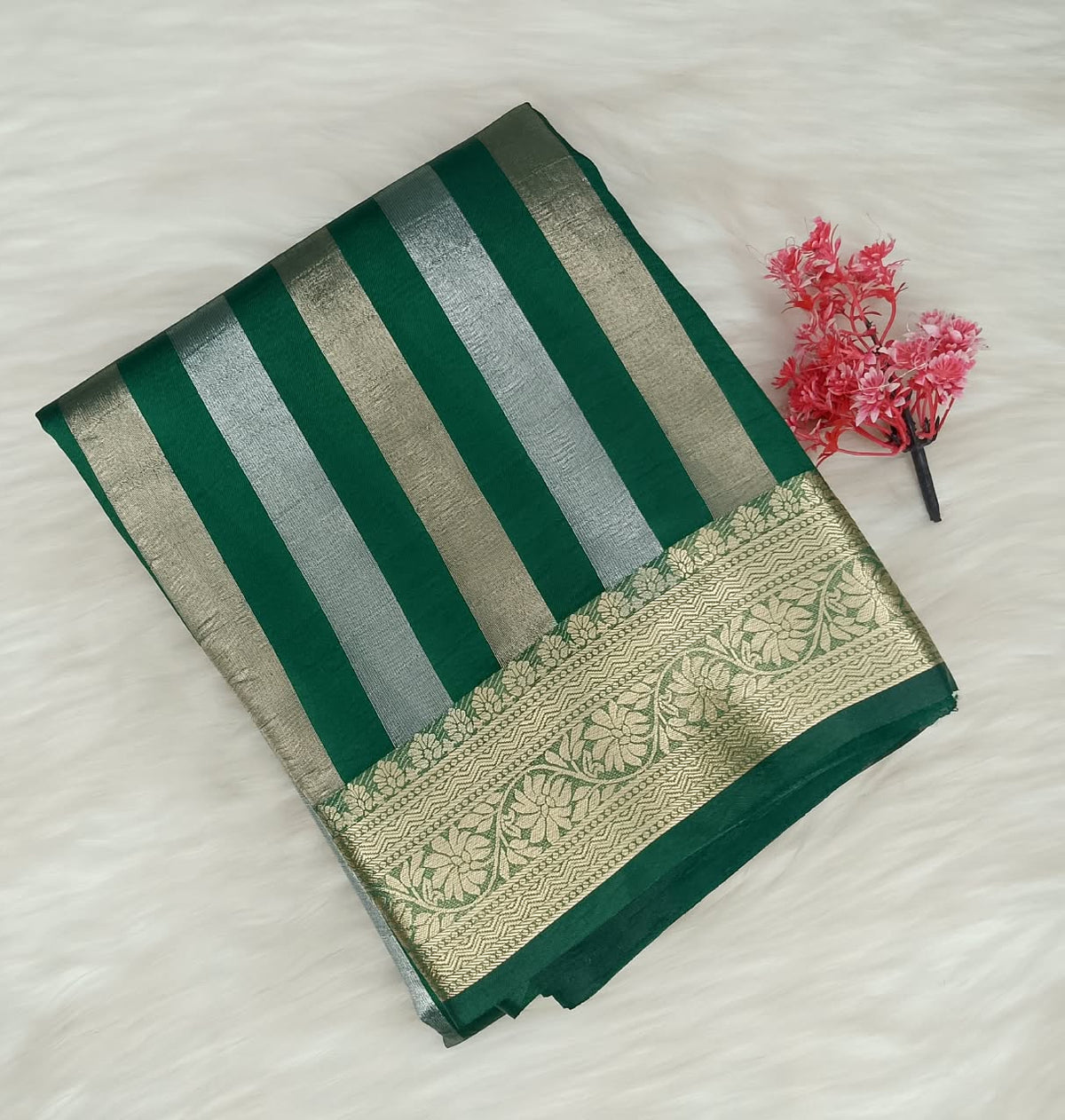 Stripe Tussar Saree | SSST477