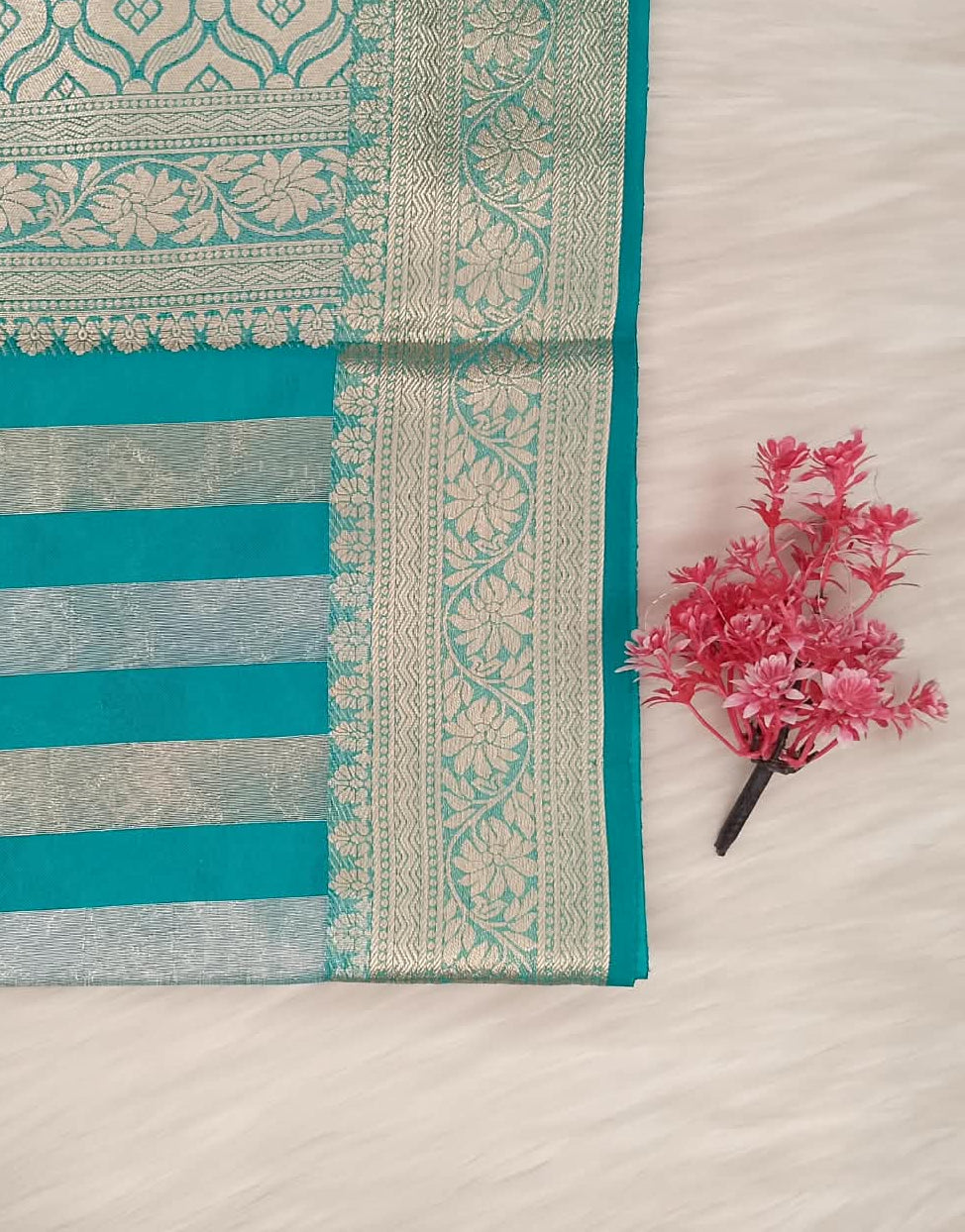 Stripe Tussar Saree | SSST477