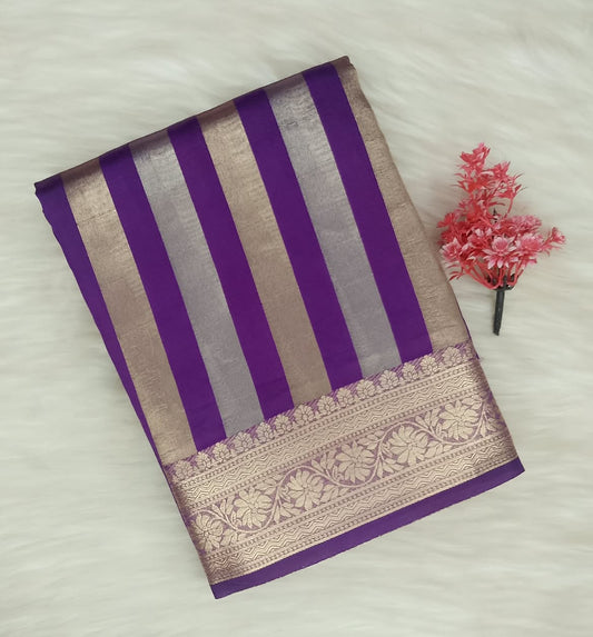 Stripe Tussar Saree | SSST477