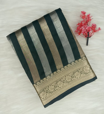 Stripe Tussar Saree | SSST477