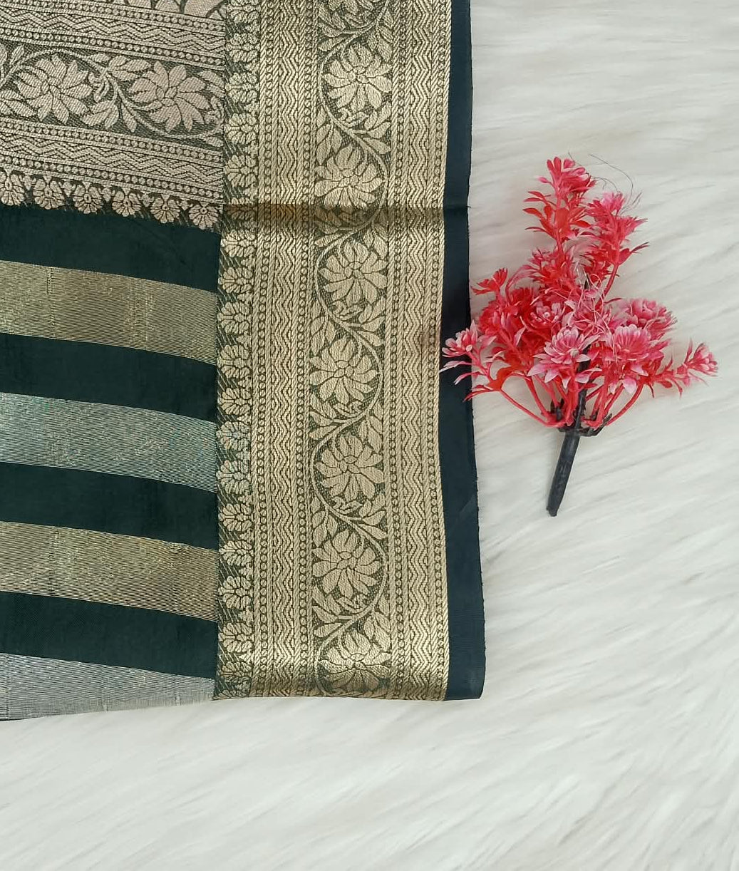 Stripe Tussar Saree | SSST477