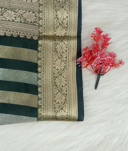 Stripe Tussar Saree | SSST477
