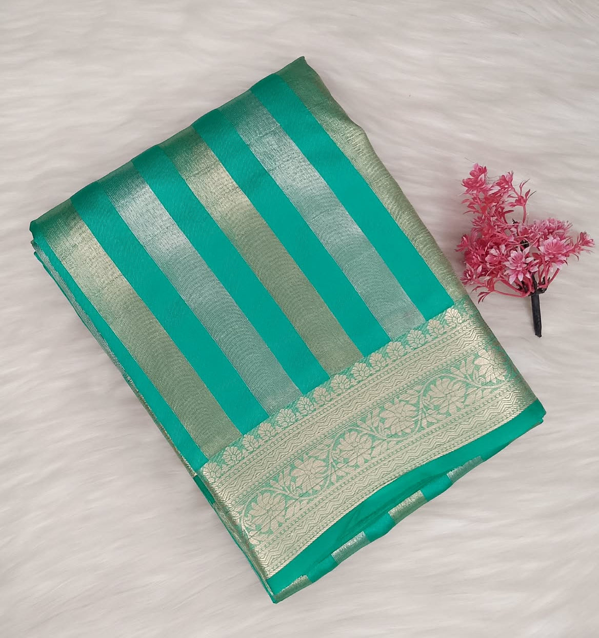 Stripe Tussar Saree | SSST477