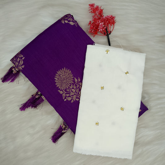 Georgette Vichithr Saree | SSGV482