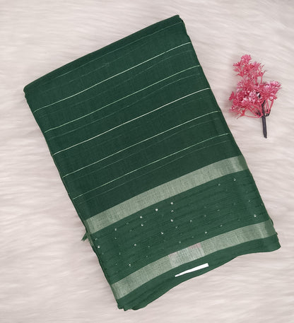 Linen Cotton Saree | SSLC490
