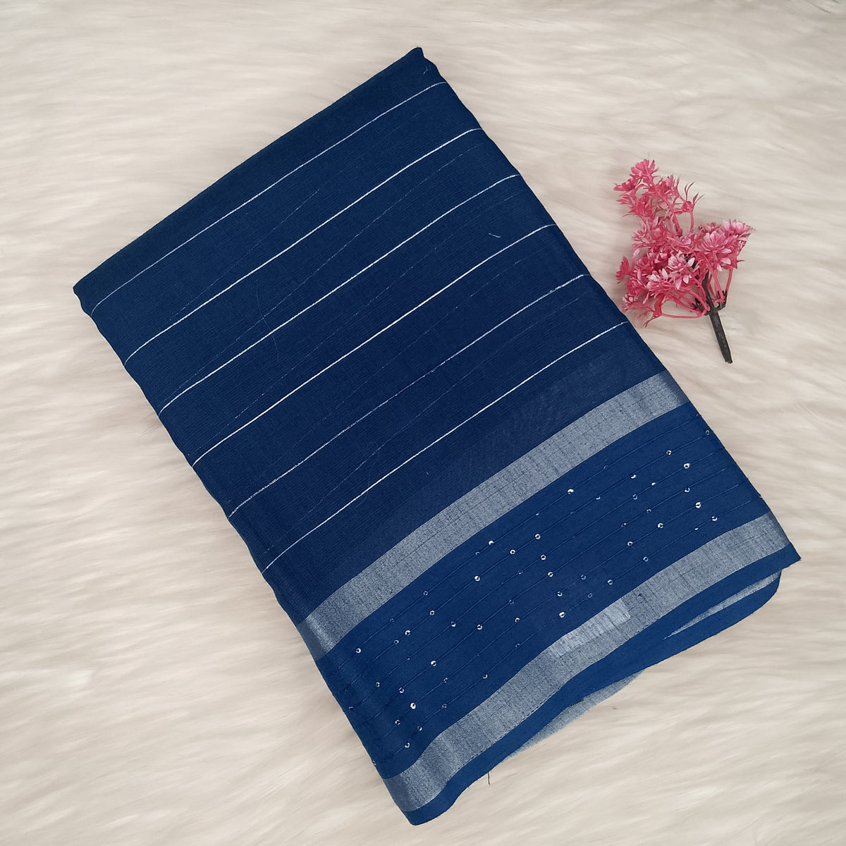 Linen Cotton Saree | SSLC490