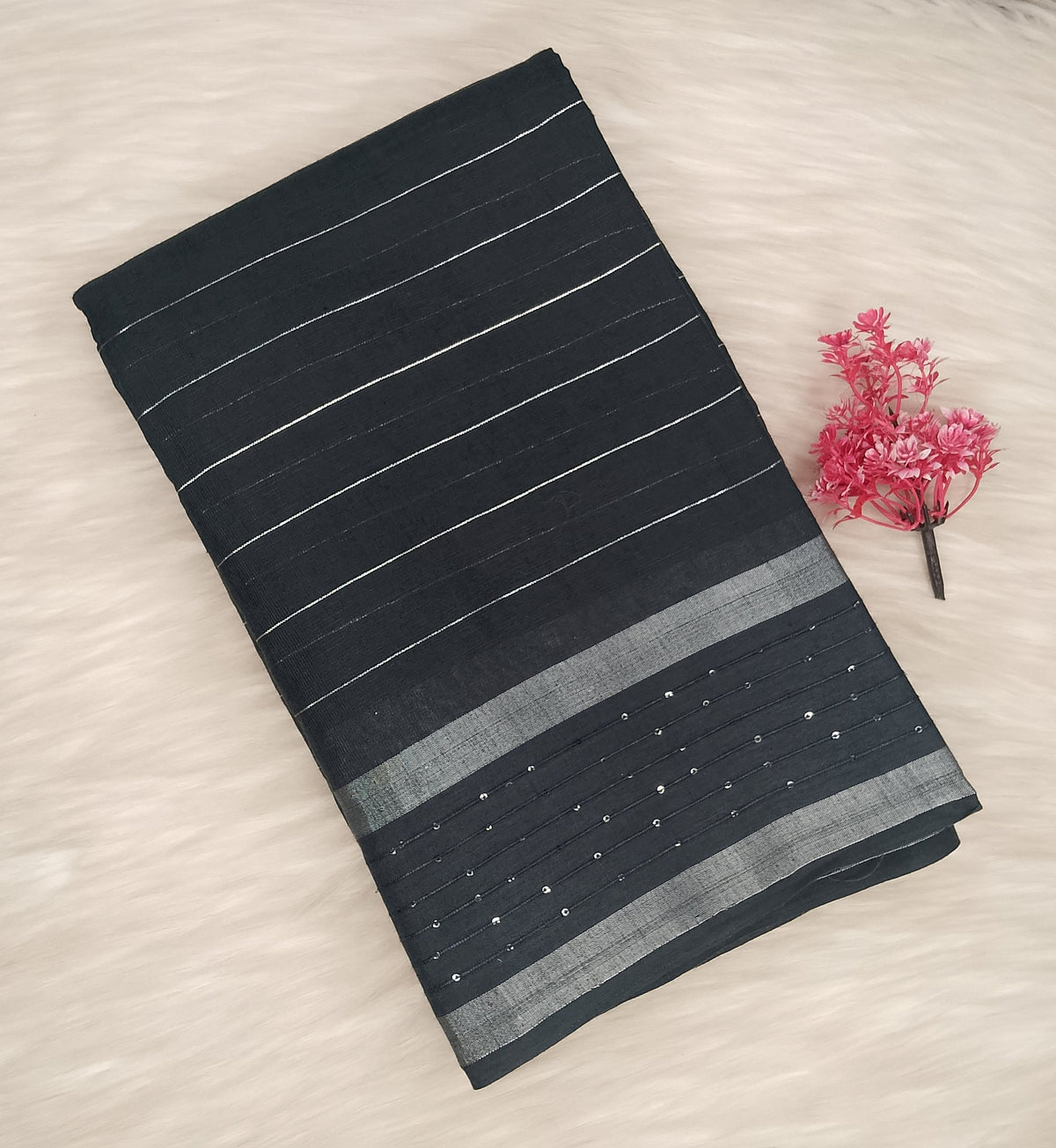 Linen Cotton Saree | SSLC490