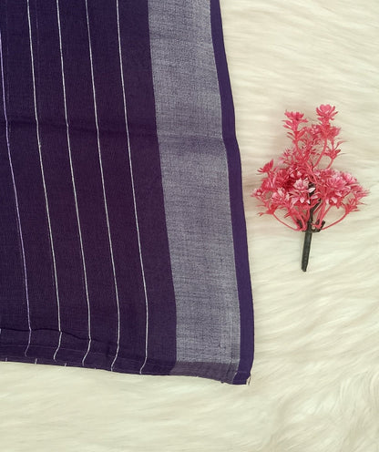 Linen Cotton Saree | SSLC490