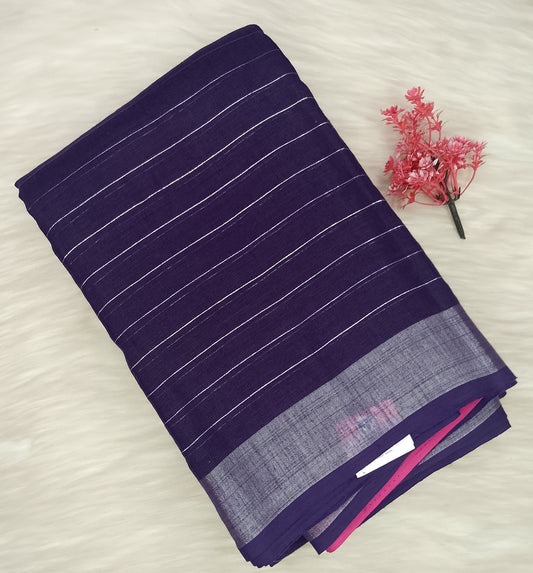 Linen Cotton Saree | SSLC490